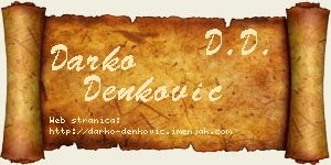 Darko Denković vizit kartica